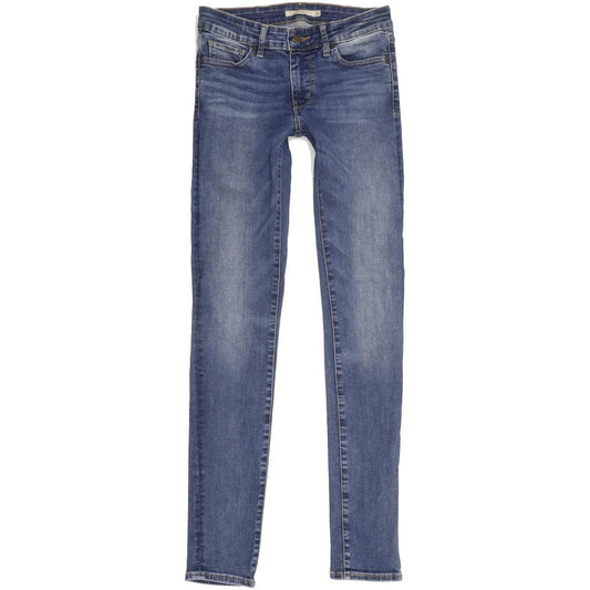 Levi's 711 Women Blue Skinny Slim Stretch Jeans W27 L32