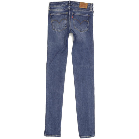Levi's 711 Women Blue Skinny Slim Stretch Jeans W27 L32