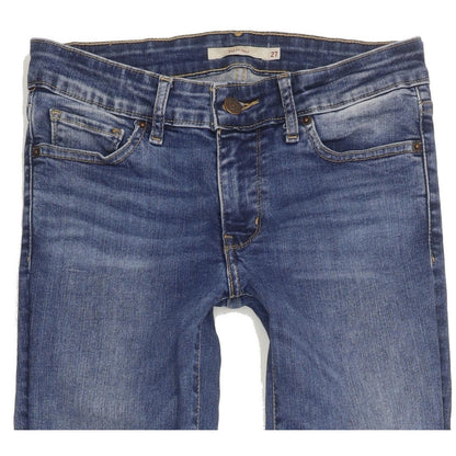 Levi's 711 Women Blue Skinny Slim Stretch Jeans W27 L32