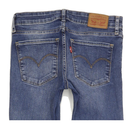 Levi's 711 Women Blue Skinny Slim Stretch Jeans W27 L32