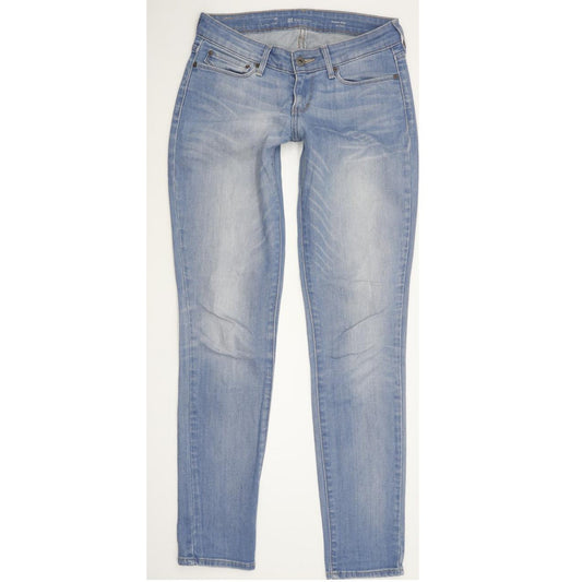 Levi's Demi Curve Women Blue Straight Slim Stretch Jeans W25 L30