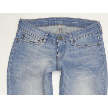 Levi's Demi Curve Women Blue Straight Slim Stretch Jeans W25 L30