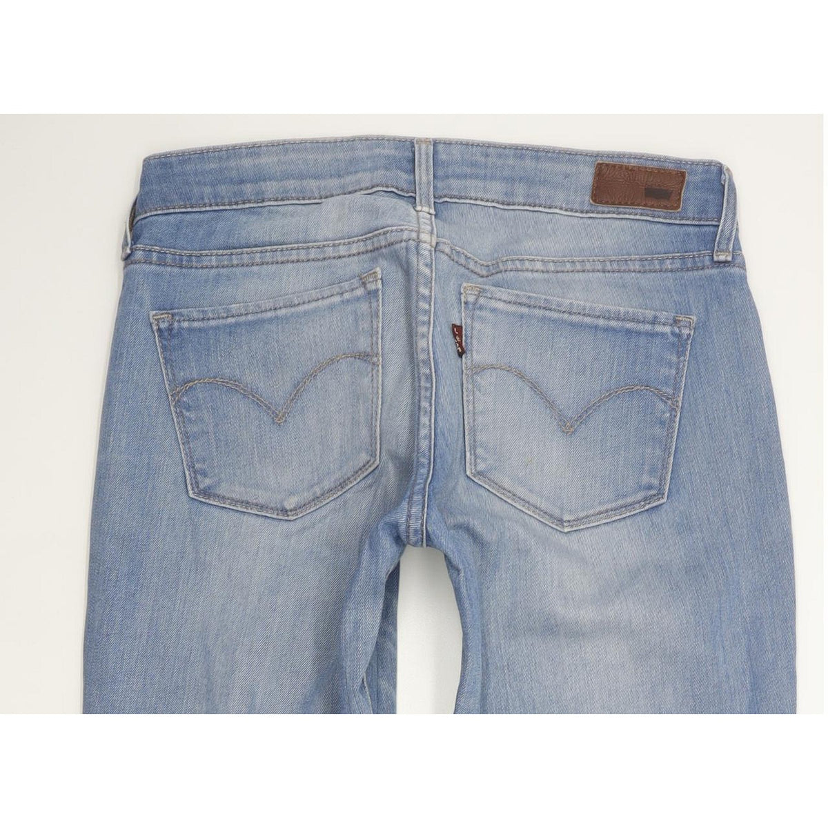 Levi's Demi Curve Women Blue Straight Slim Stretch Jeans W25 L30