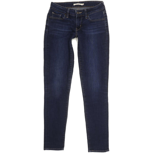 Levi's 711 Women Blue Skinny Slim Stretch Jeans W26 L28