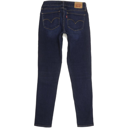 Levi's 711 Women Blue Skinny Slim Stretch Jeans W26 L28
