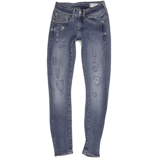G-Star Lynn D-Mid Women Blue Skinny Slim Stretch Jeans W27 L29