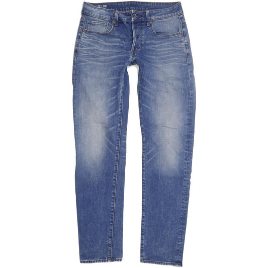 G-Star 3301 Women Blue Straight Slim Stretch Jeans W30 L32
