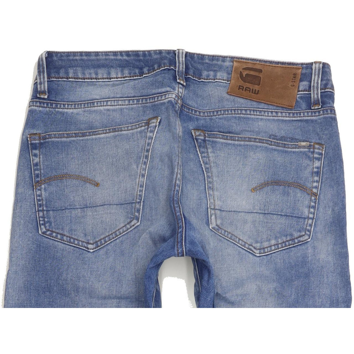 G-Star 3301 Women Blue Straight Slim Stretch Jeans W30 L32