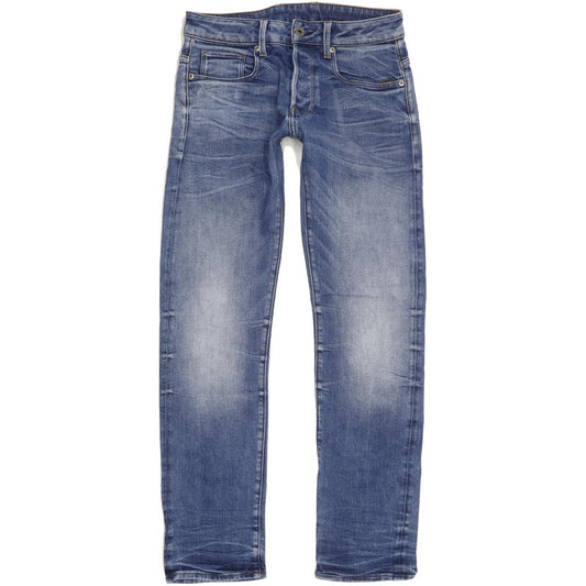 G-Star Attacc Men Blue Straight Slim Stretch Jeans W29 L31