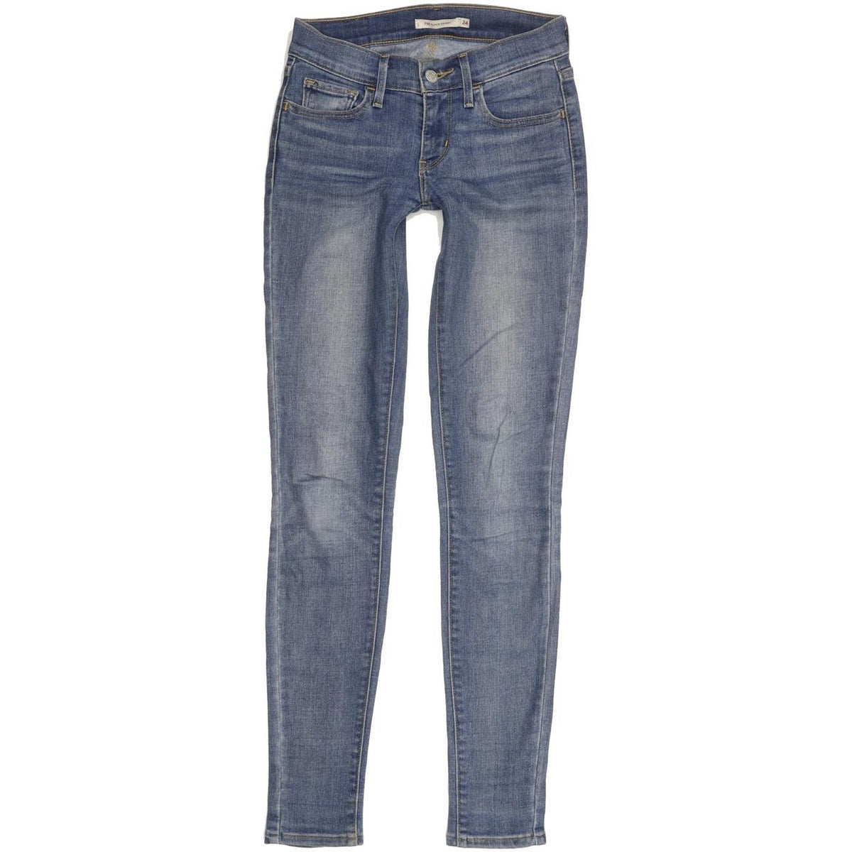 Levi's 710 Super Women Blue Skinny Slim Stretch Jeans W24 L30