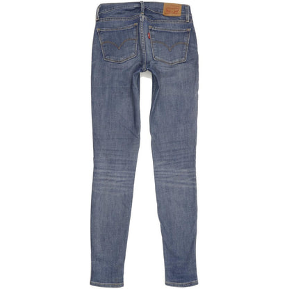 Levi's 710 Super Women Blue Skinny Slim Stretch Jeans W24 L30