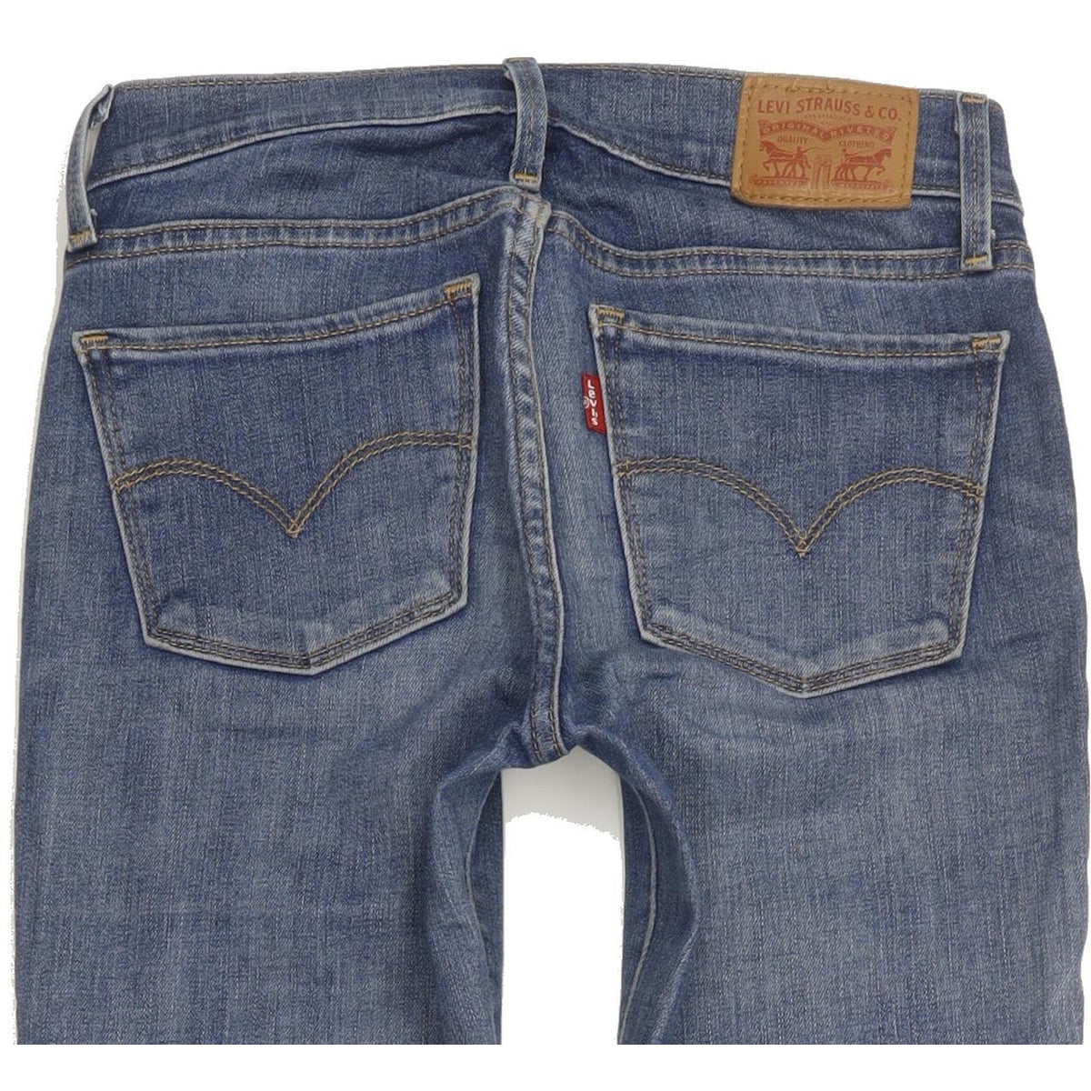 Levi's 710 Super Women Blue Skinny Slim Stretch Jeans W24 L30