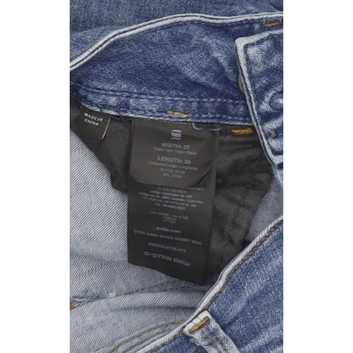 G-Star Lynn D-Mid Women Blue Skinny Slim Stretch Jeans W27 L29