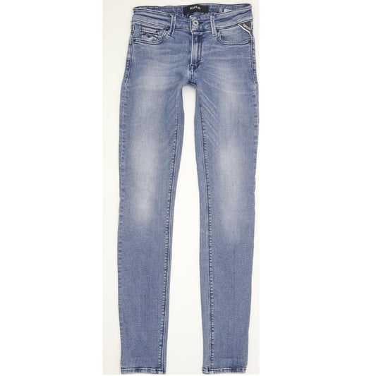 Replay New Luz Women Blue Skinny Slim Stretch Jeans W26 L32