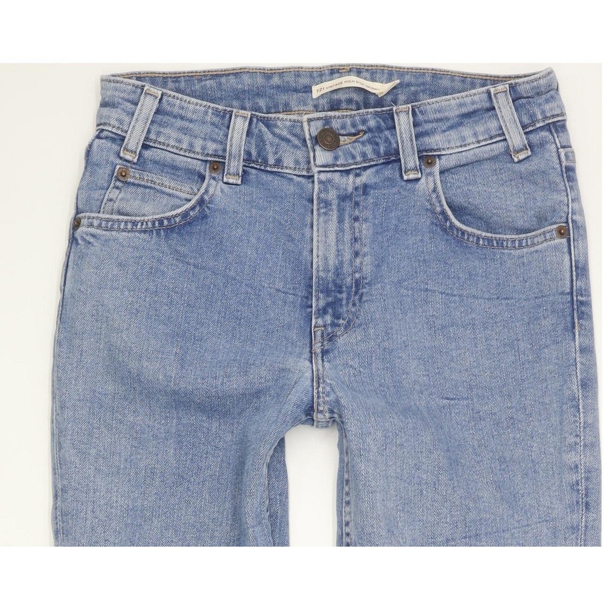 Levi's 721 Vintage Women Blue Skinny Slim Stretch Jeans W25 L29