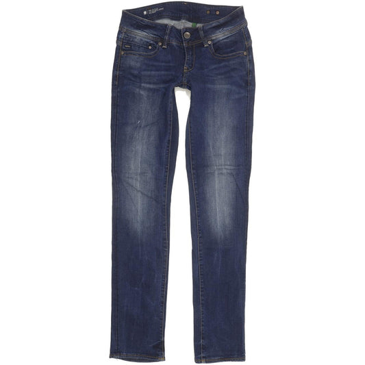 G-Star Midge Saddle Women Blue Straight Slim Stretch Jeans W29 L34