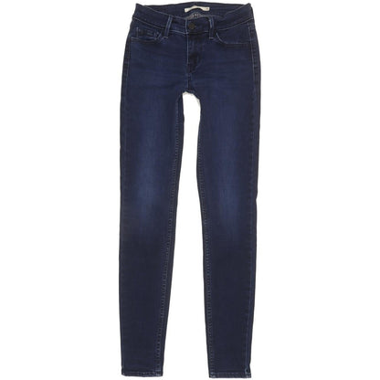 Levi's 710 Super Women Blue Skinny Slim Stretch Jeans W26 L29