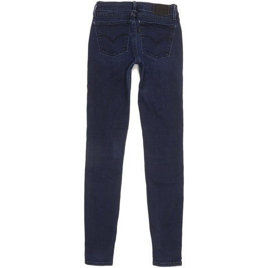 Levi's 710 Super Women Blue Skinny Slim Stretch Jeans W26 L29