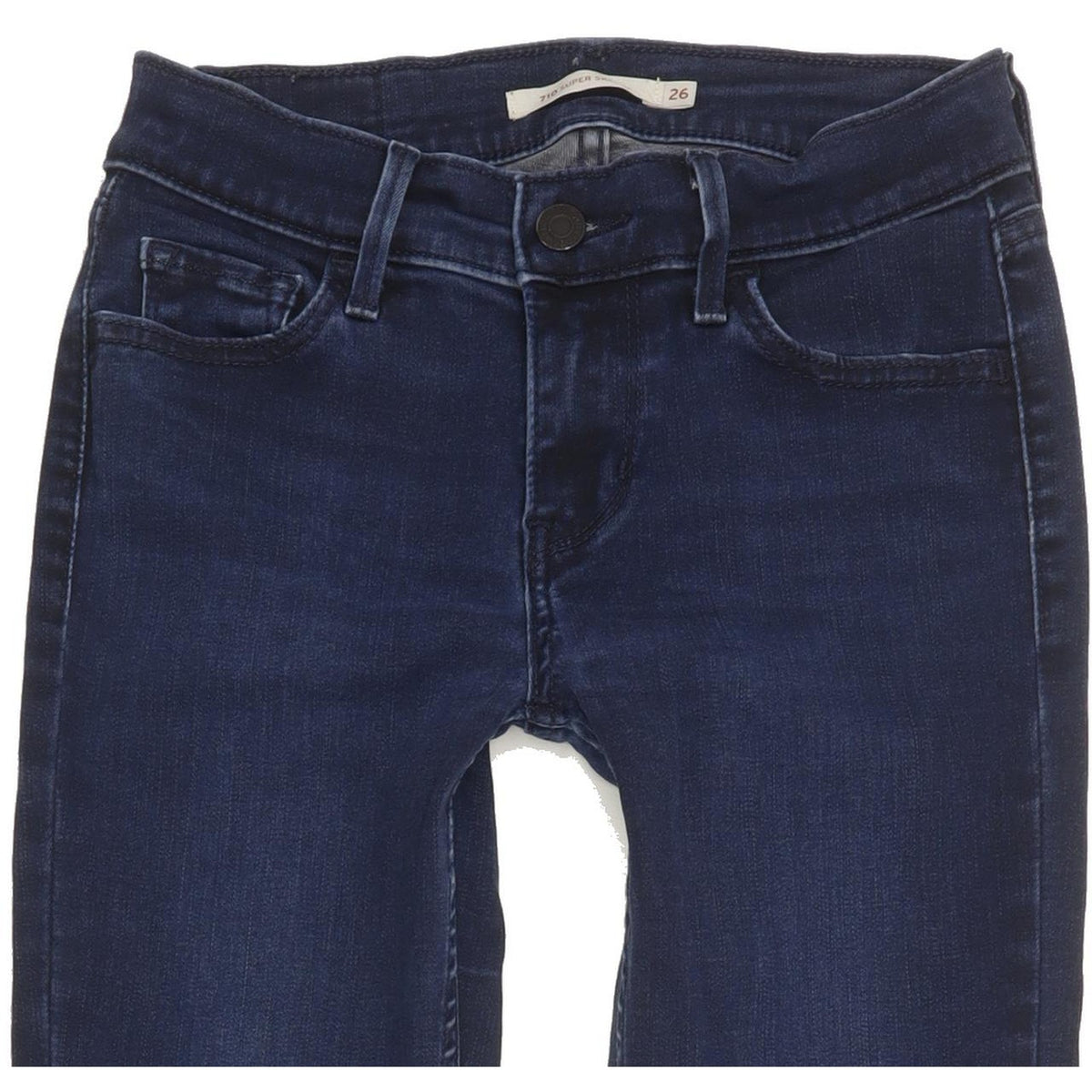 Levi's 710 Super Women Blue Skinny Slim Stretch Jeans W26 L29
