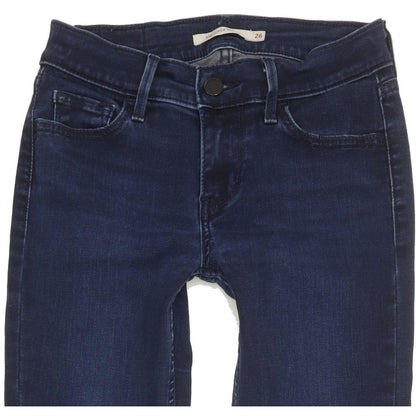 Levi's 710 Super Women Blue Skinny Slim Stretch Jeans W26 L29