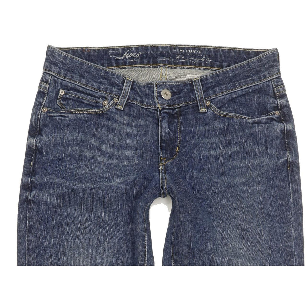 Levi's Demi Curve Women Blue Straight Slim Stretch Jeans W27 L31