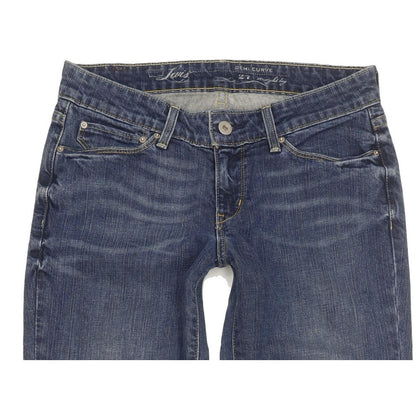 Levi's Demi Curve Women Blue Straight Slim Stretch Jeans W27 L31