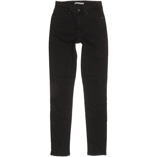 Levi's 721 Women Black Skinny Slim Stretch Jeans W27 L32
