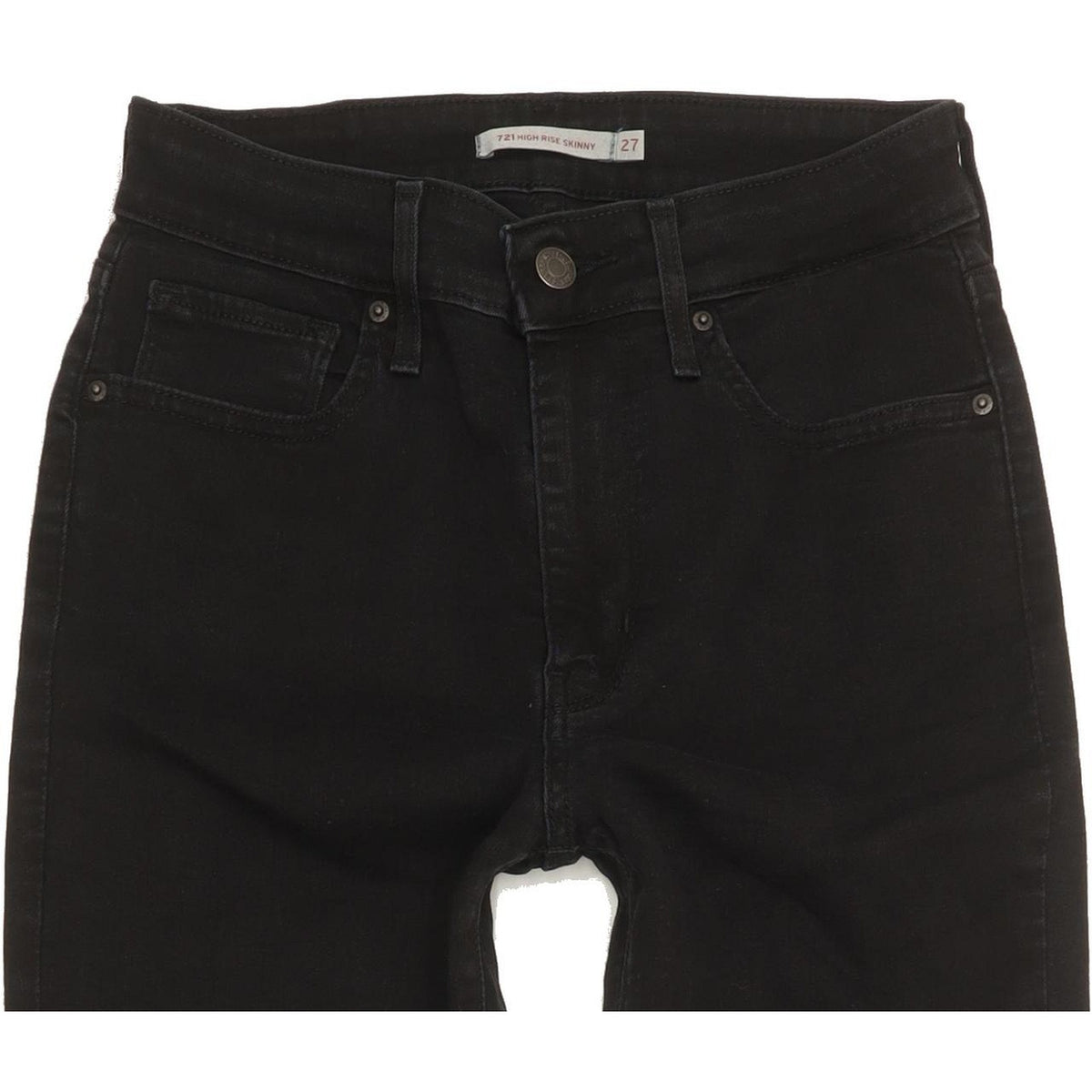 Levi's 721 Women Black Skinny Slim Stretch Jeans W27 L32