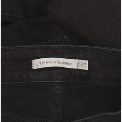 Levi's 721 Women Black Skinny Slim Stretch Jeans W27 L32