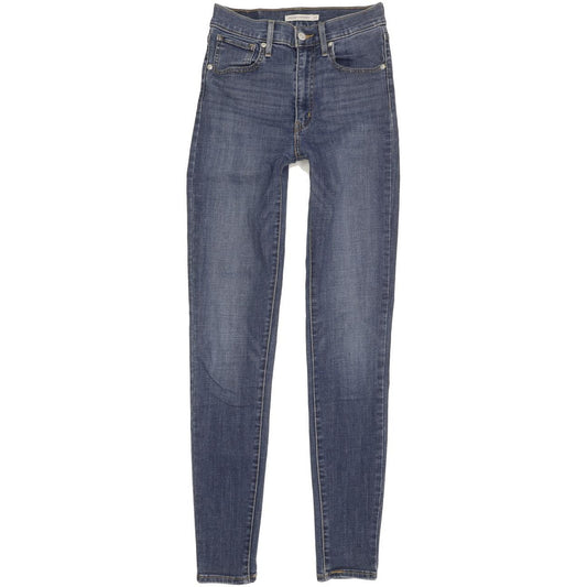 Levi's Mile Blue Skinny Slim Stretch Jeans High Waisted W27 L32