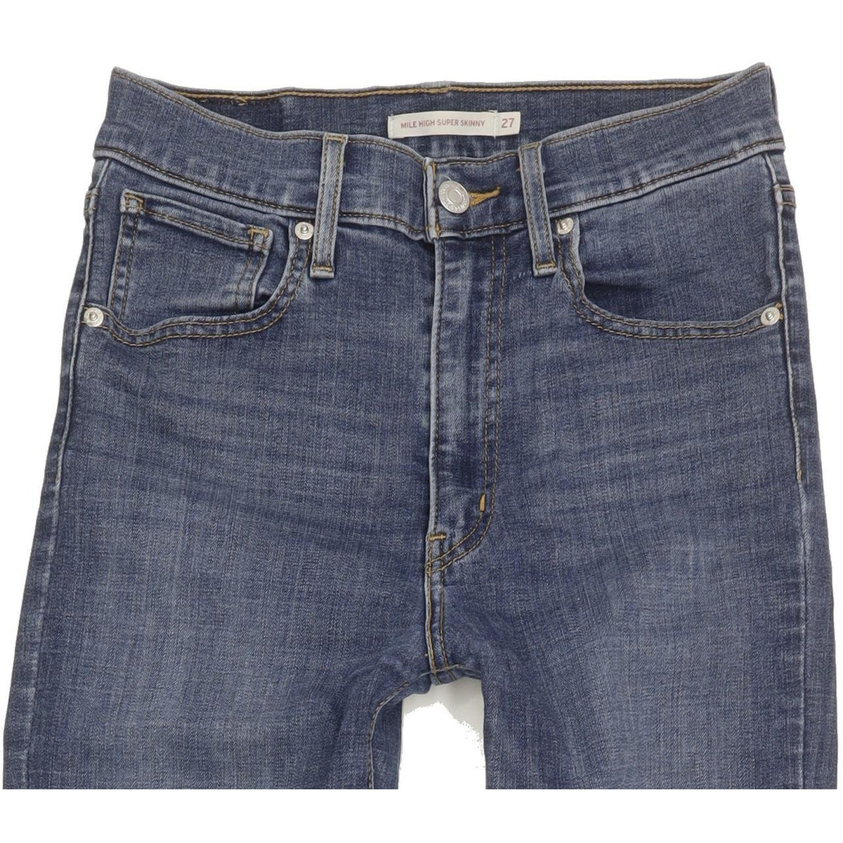 Levi's Mile Blue Skinny Slim Stretch Jeans High Waisted W27 L32
