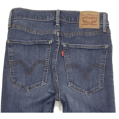 Levi's Mile Blue Skinny Slim Stretch Jeans High Waisted W27 L32