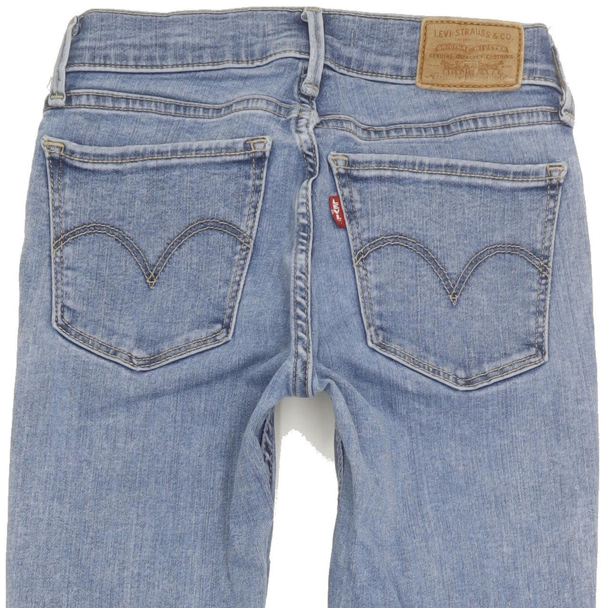 Levi's 710 Super Women Blue Skinny Slim Stretch Jeans W24 L30