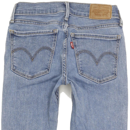 Levi's 710 Super Women Blue Skinny Slim Stretch Jeans W24 L30