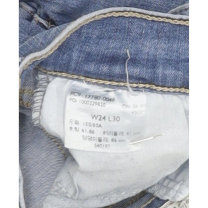 Levi's 710 Super Women Blue Skinny Slim Stretch Jeans W24 L30