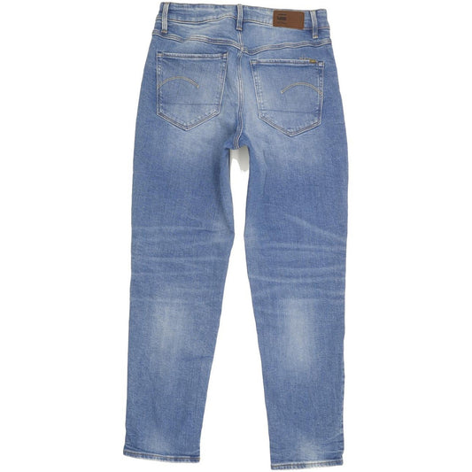 G-Star 3301 90's Ankle Style Blue Straight Slim Stretch Jeans High Waisted W28 L30