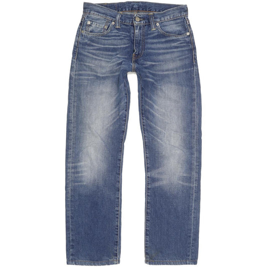 Levi's 504 Men Blue Straight Regular Stretch Jeans W28 L27