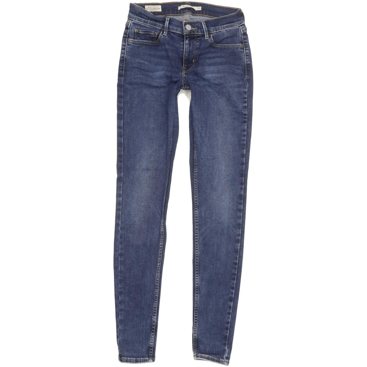 Levi's 710 Super Women Blue Skinny Slim Stretch Jeans W27 L29