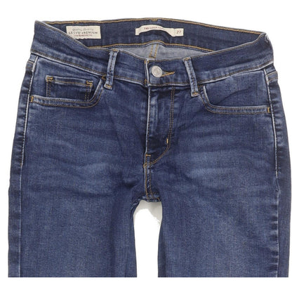 Levi's 710 Super Women Blue Skinny Slim Stretch Jeans W27 L29