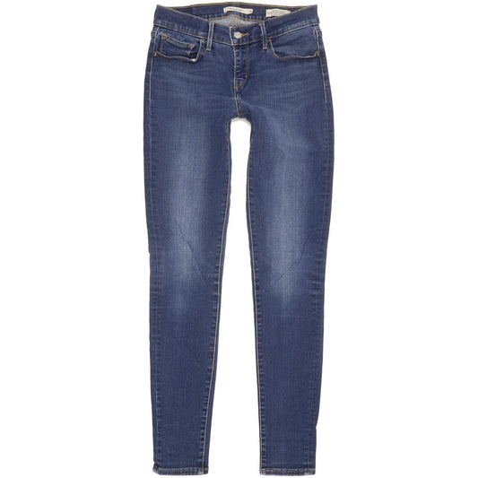 Levi's 710 Super Women Blue Skinny Slim Stretch Jeans W28 L31