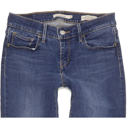 Levi's 710 Super Women Blue Skinny Slim Stretch Jeans W28 L31