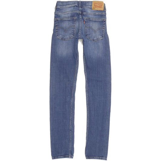 Levi's 519 Kids Blue Skinny Slim Stretch Jeans W24 L29