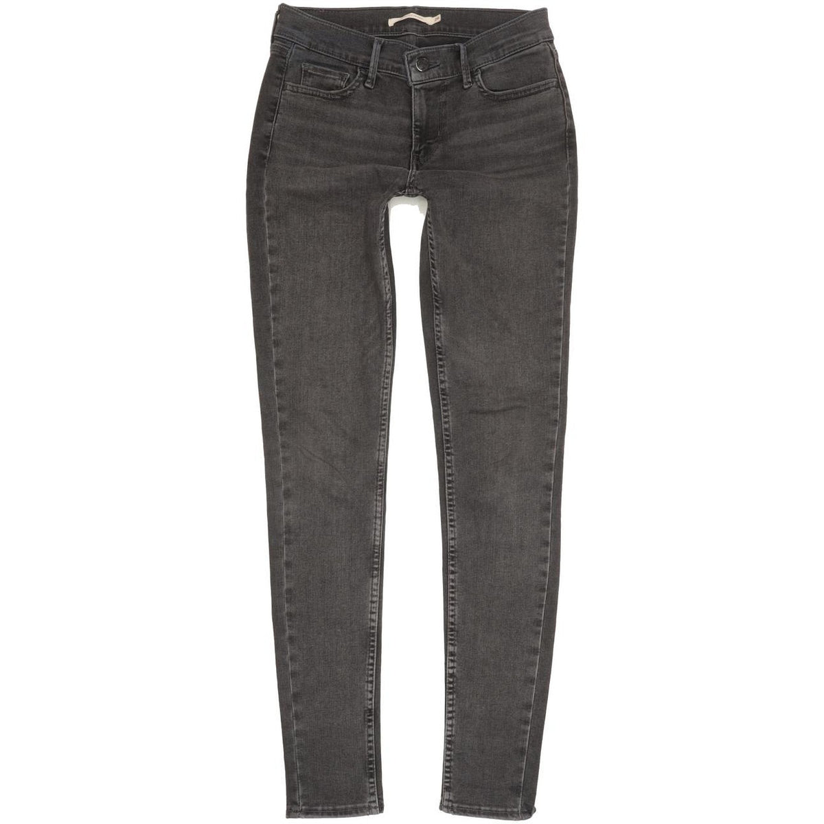 Levi's 710 Super Women Charcoal Skinny Slim Stretch Jeans W26 L29