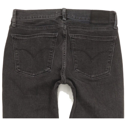 Levi's 710 Super Women Charcoal Skinny Slim Stretch Jeans W26 L29