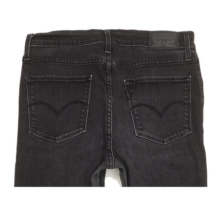 Levi's 724 Black Straight Slim Stretch Jeans High Waisted W30 L31