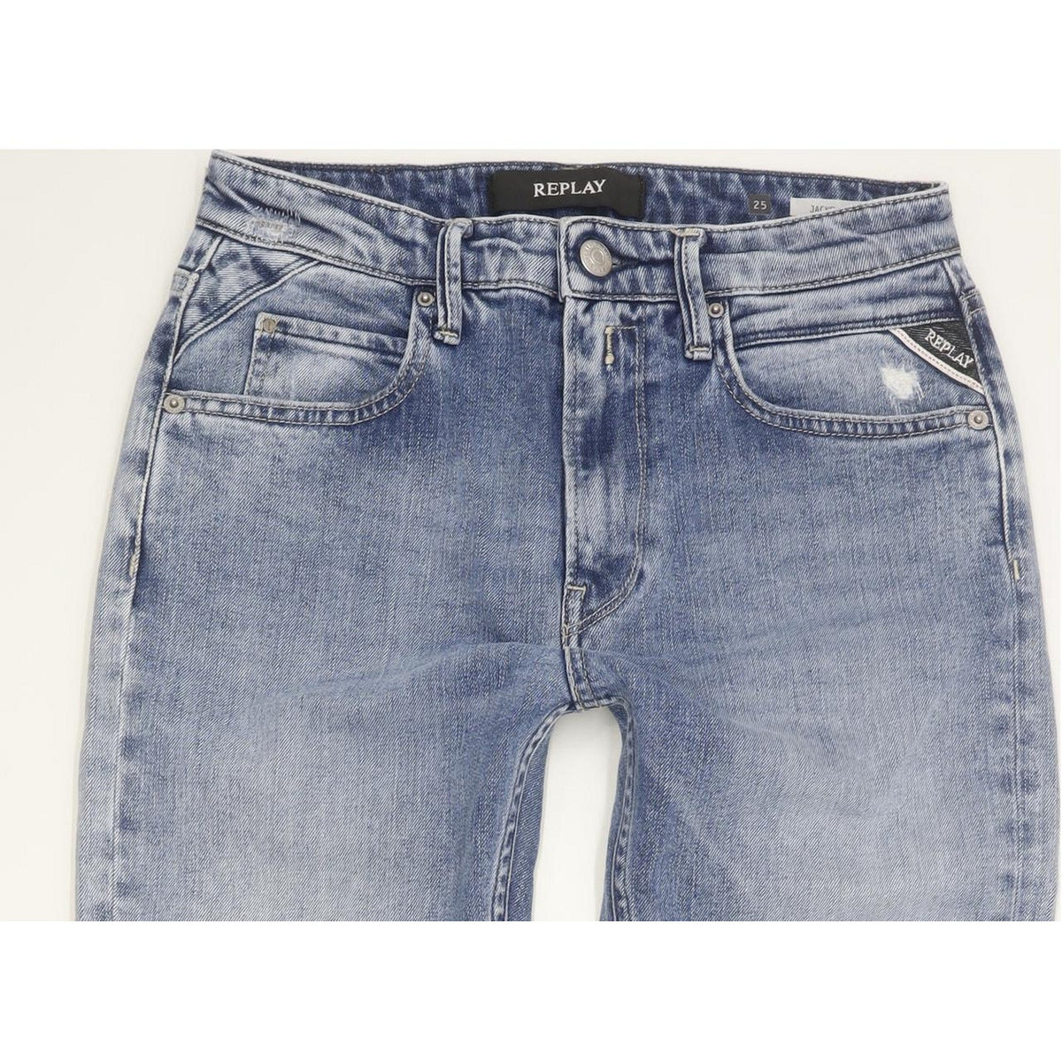 Replay Jacksy Women Blue Skinny Slim Stretch Jeans W25 L30