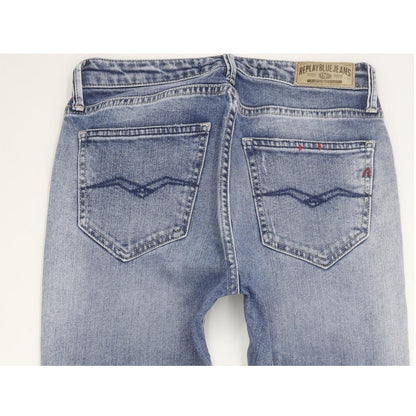 Replay Jacksy Women Blue Skinny Slim Stretch Jeans W25 L30