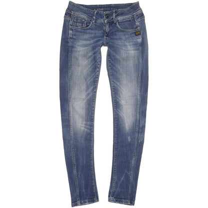 G-Star 5204 Women Blue Skinny Slim Stretch Jeans W25 L32