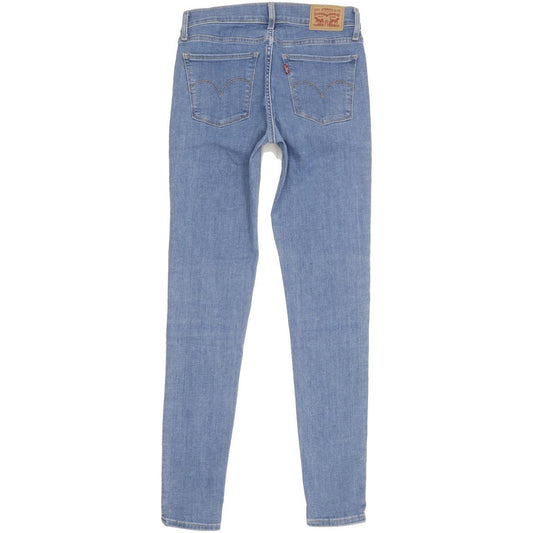 Levi's 710 Super Women Blue Skinny Slim Stretch Jeans W27 L30