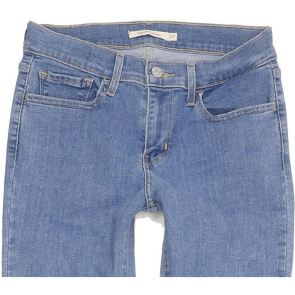 Levi's 710 Super Women Blue Skinny Slim Stretch Jeans W27 L30